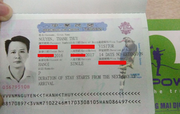 Visa Đài Loan